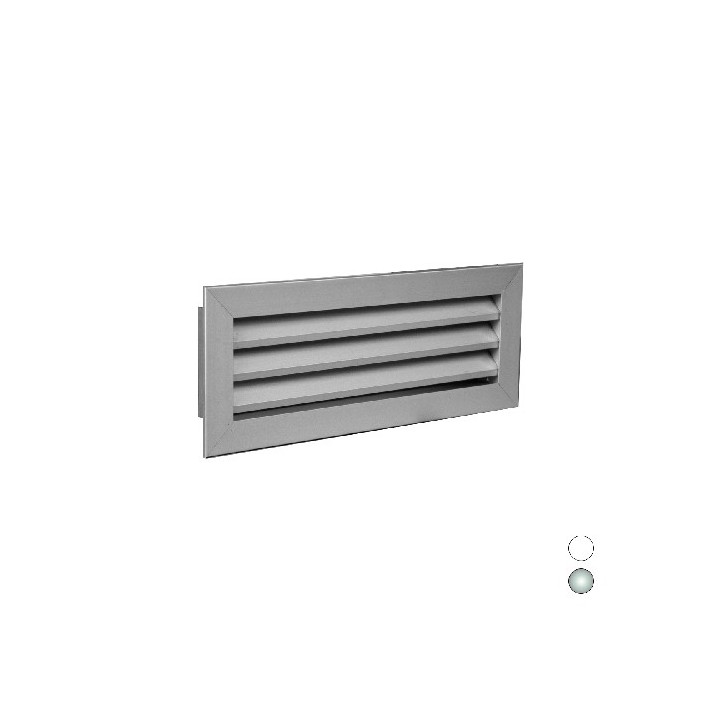GRIGLIA DI RIPRESA AD ALETTE FISSE All. RAL9016 mm 200 x 100