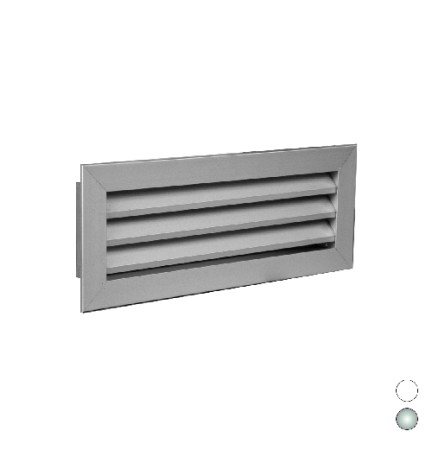 GRIGLIA DI RIPRESA AD ALETTE FISSE All. RAL9016 mm 500 x 200