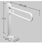 BARRA DI SOSTEGNO RIBALTABILE - 88 cm