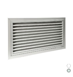GRIGLIA DI RIPRESA PORTAFILTRO AD ALETTE FISSE All. RAL9016 mm 500 x 500