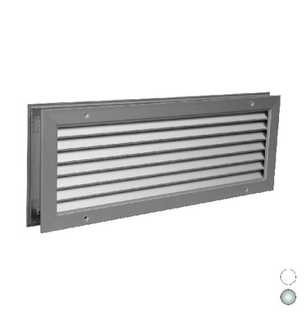 GRIGLIA DI TRANSITO IN ALLUMINIO ANODIZZATO mm 500 x 200