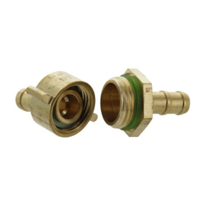 GIUNTATUBI OTTONE 3 PZ 1/4X 8 MM*
