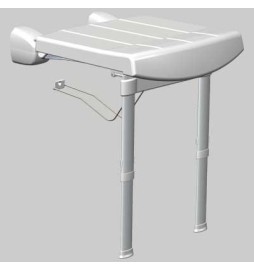 SEDILE RIBALTABILE DA MURO CON GAMBE - -