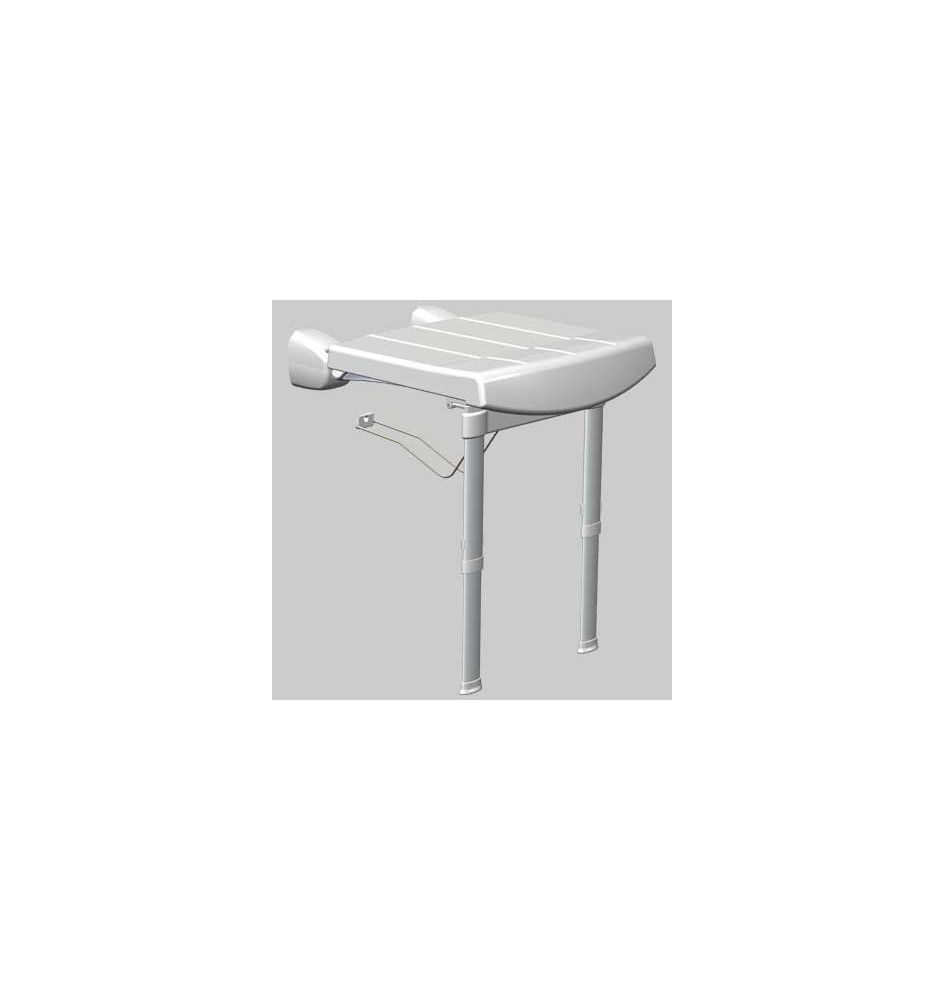 SEDILE RIBALTABILE DA MURO CON GAMBE - -