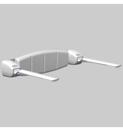 SCHIENALE MORBIDO DA MURO CON BRACCIOLI - -