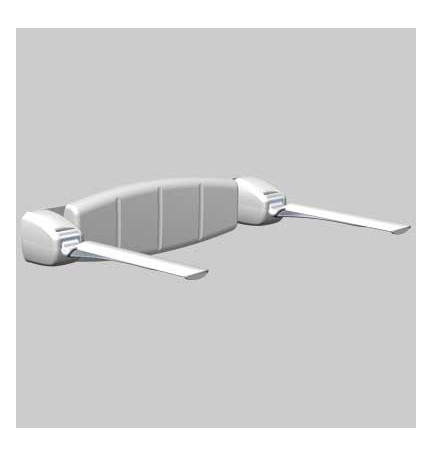 SCHIENALE MORBIDO DA MURO CON BRACCIOLI - -