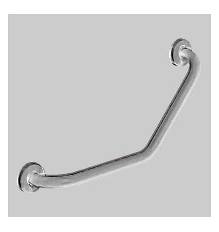 CORRIMANO ANGOLARE 45° ACCIAIO INOX SATINATO - cm 30 x 30