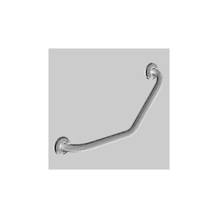 CORRIMANO ANGOLARE 45° ACCIAIO INOX SATINATO - cm 30 x 30