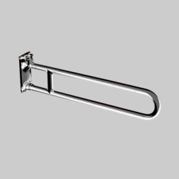 BARRA DI SOSTEGNO RIBALTABILE ACCIAIO INOX SATINATO - cm 80