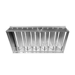 SERRANDA DI TARATURA IN ACCIAIO ZINCATO mm 290 x 90