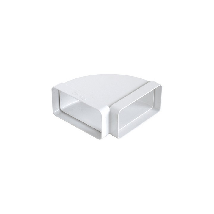 CURVA ORIZZONTALE FF IN ABS PER TUBO RETTANGOLARE mm 120x60