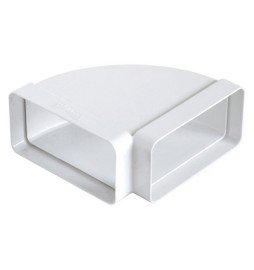 CURVA ORIZZONTALE FF IN ABS PER TUBO RETTANGOLARE mm 220x90