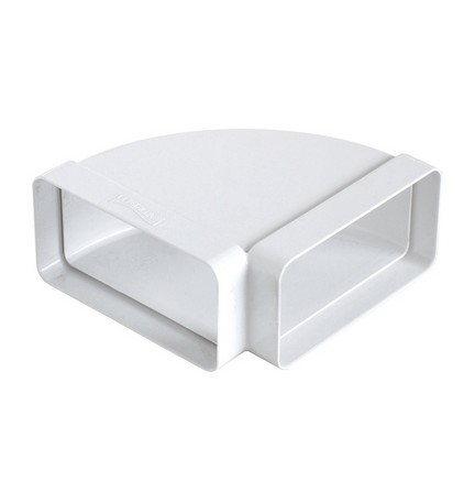 CURVA ORIZZONTALE FF IN ABS PER TUBO RETTANGOLARE mm 220x90