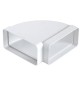 CURVA ORIZZONTALE FF IN ABS PER TUBO RETTANGOLARE mm 220x90