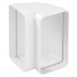 CURVA VERTICALE IN ABS PER TUBO RETTANGOLARE mm 120x60
