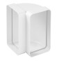 CURVA VERTICALE IN ABS PER TUBO RETTANGOLARE mm 120x60