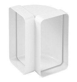 CURVA VERTICALE IN ABS PER TUBO RETTANGOLARE mm 150x70
