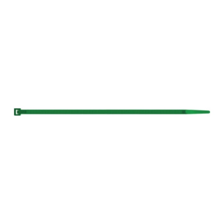 FASCETTA CABLAGGIO VERDE NYLON 3,5X200 MM 100 PZ*