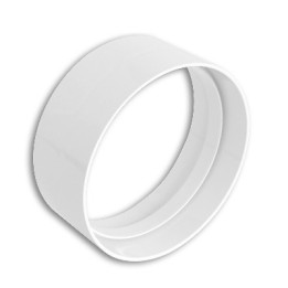 GIUNTO IN ABS PER TUBI DI AERAZIONE TONDI Diam. 125 mm