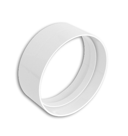 GIUNTO IN ABS PER TUBI DI AERAZIONE TONDI Diam. 125 mm
