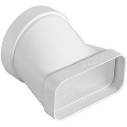 GIUNTO ORIZZONTALE PER PASSAGGIO DA TUBO TONDO A RETTANGOLARE D. 100 / 120x60 mm