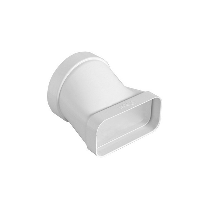 GIUNTO ORIZZONTALE PER PASSAGGIO DA TUBO TONDO A RETTANGOLARE D. 100 / 120x60 mm