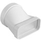 GIUNTO ORIZZONTALE PER PASSAGGIO DA TUBO TONDO A RETTANGOLARE D. 100 / 120x60 mm