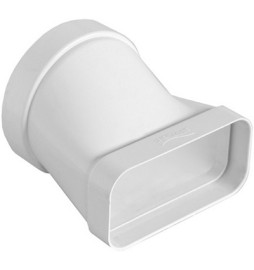 GIUNTO ORIZZONTALE PER PASSAGGIO DA TUBO TONDO A RETTANGOLARE D. 125 / 150x70 mm
