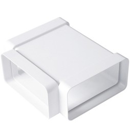 RACCORDO A "T" IN ABS PER TUBO RETTANGOLARE mm 120x60