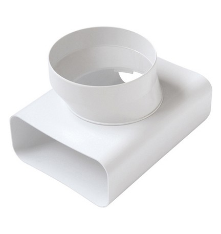 RACCORDO A "T" VT PER PASSAGGIO DA TUBO RETTANG. A TONDO D.100 / 120x60 mm