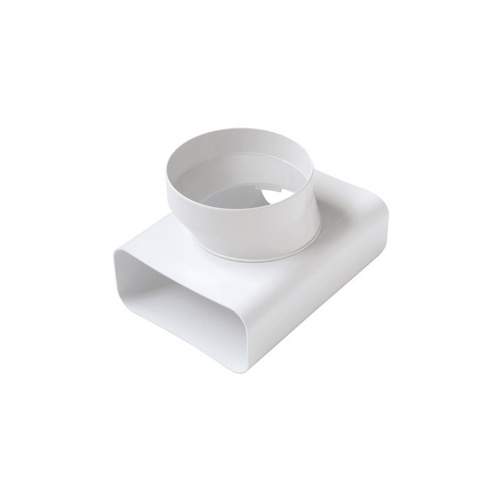 RACCORDO A "T" VT PER PASSAGGIO DA TUBO RETTANG. A TONDO D.100 / 120x60 mm