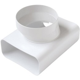 RACCORDO A "T" VT PER PASSAGGIO DA TUBO RETTANG. A TONDO D.125 / 150x70 mm