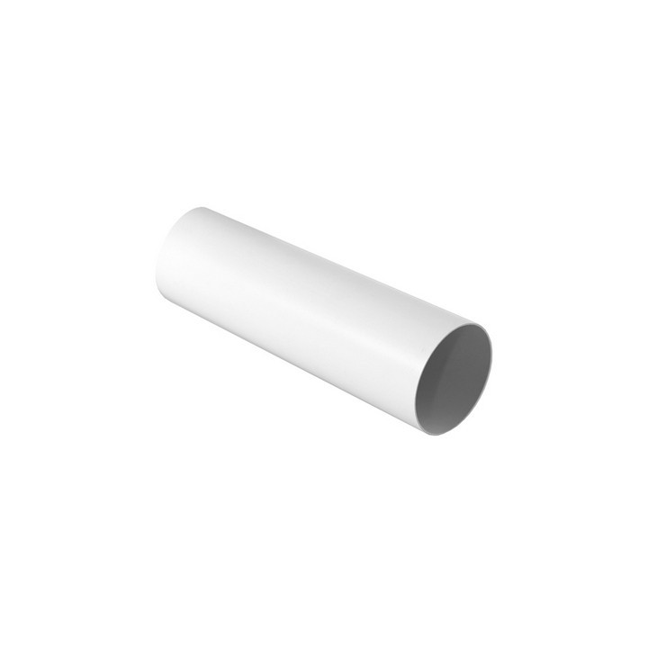 TUBO TONDO PER SISTEMA DI AERAZIONE CANALIZZATA BIANCO Diam. 150 mm - Lungh. 1000 mm