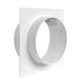 PLACCA PASSAGGIO A MURO PER TUBI TONDI Diam. 125/125 mm