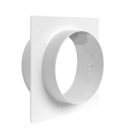 PLACCA PASSAGGIO A MURO PER TUBI TONDI Diam. 125/125 mm