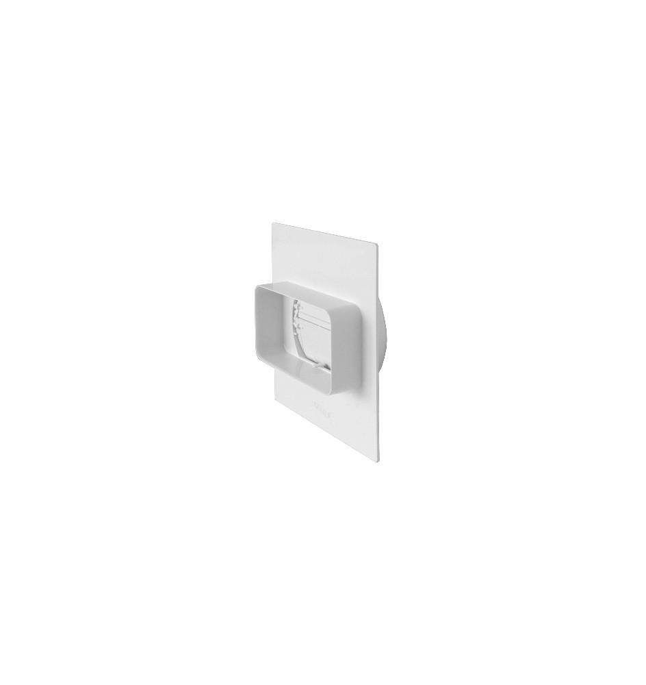 PLACCA PASSAGGIO A MURO DA TUBO TONDO A RETTANGOLARE Tubo 120x60 / Pass. muro 100