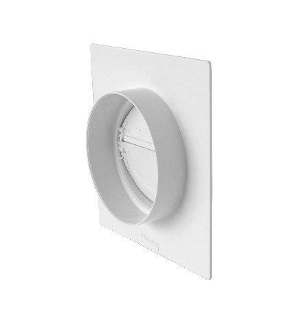 PLACCA PASSAGGIO A MURO TUBO TONDO Diam. 125 mm