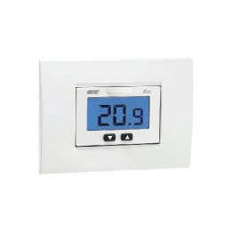 TERMOSTATO ELETTRONICO DA INCASSO KEOB LCD Bianco Grigio