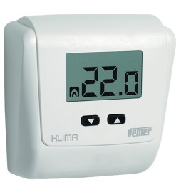 TERMOSTATO ELETTRONICO CON DISPLAY KLIMA LCD Bianco