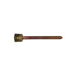POZZETTO PER SONDA 1/2 GAS CONICO 10 CM PER UN BULBO Diam. 7 x 8 mm.