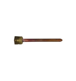 POZZETTO PER SONDA 1/2 GAS CONICO 10 CM PER UN BULBO Diam. 7 x 8 mm.