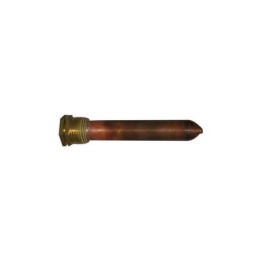 POZZETTO PER SONDA 1/2 GAS CONICO 10 CM PER 3 BULBI Diam. 15 x 16 mm.