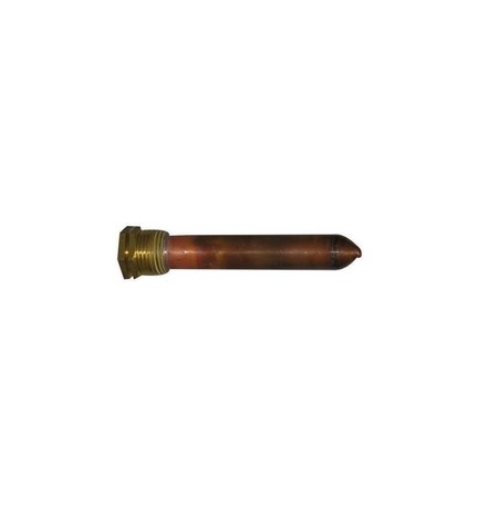 POZZETTO PER SONDA 1/2 GAS CONICO 10 CM PER 3 BULBI Diam. 15 x 16 mm.