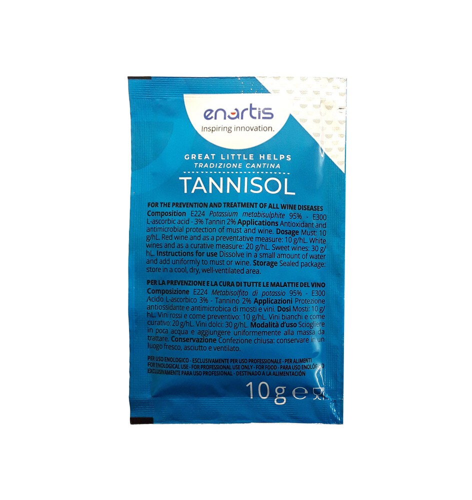 ANTIOSSIDANTE VINO METABISOLFITO TANNISOL 100 BUST