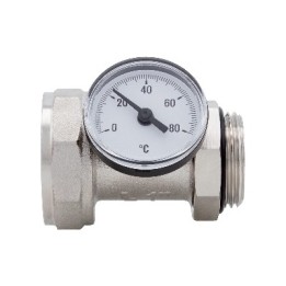 RACCORDO PORTATERMOMETRO ORIENTABILE CON TERMOMETRO 1" DN 25 10bar/145psi