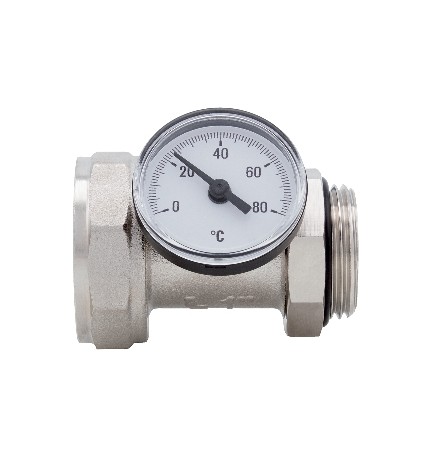 RACCORDO PORTATERMOMETRO ORIENTABILE CON TERMOMETRO 1" DN 25 10bar/145psi
