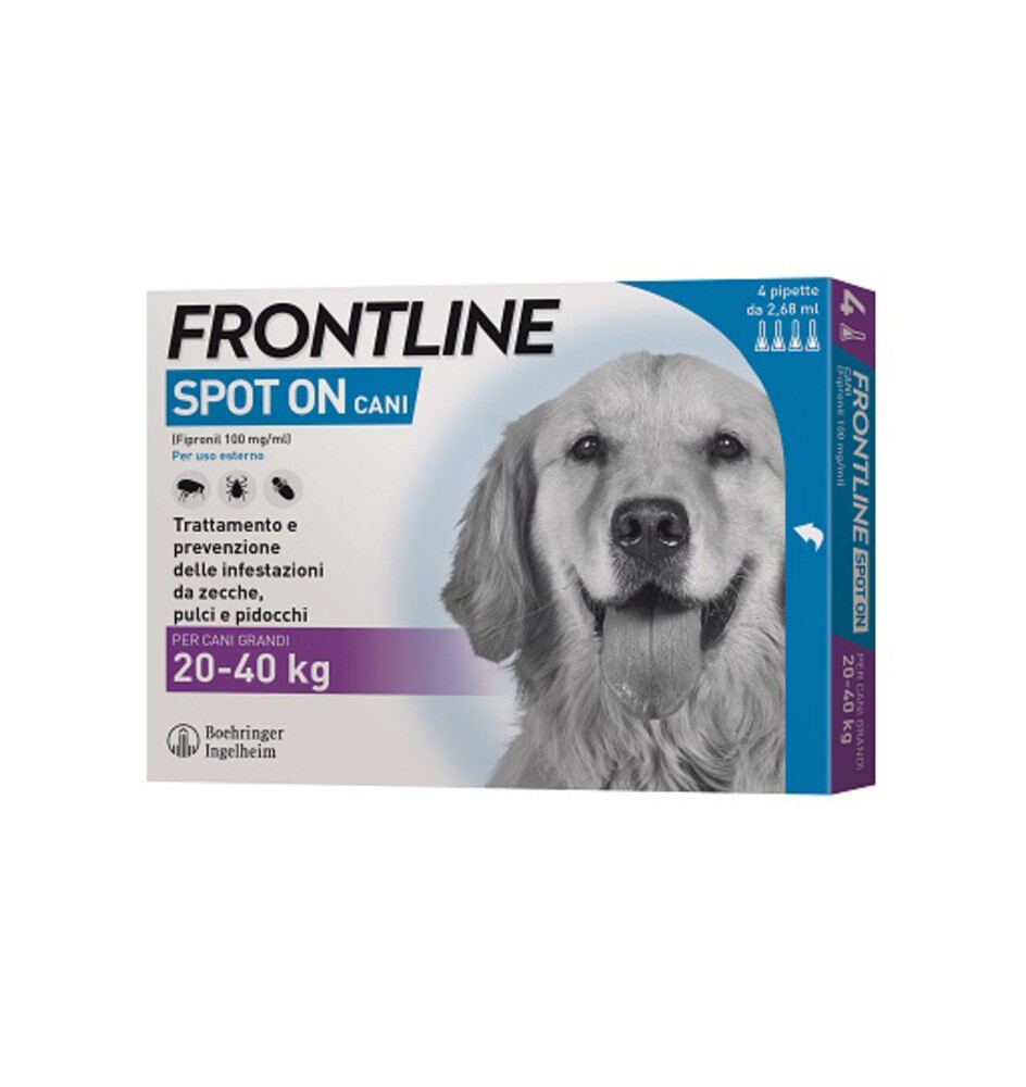 FRONTLINE SPOT-ON 20-40 KG CANI GRANDI 3 PIPETTE
