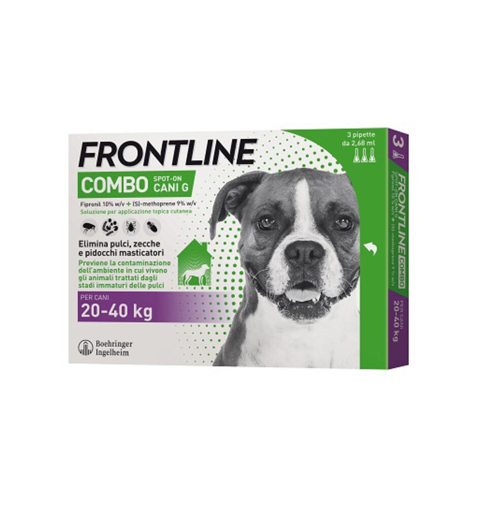 FRONTLINE COMBO 20-40 KG CANI GRANDI 3 PIPETTE