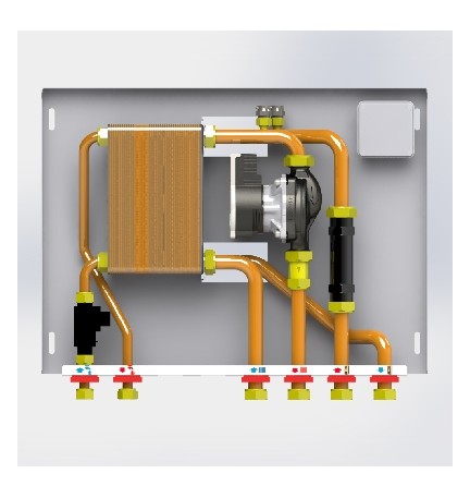 MODULO INTERFACCIA CALDAIA TERMOPR. E PRODUZIONE ACS MX135/2 MINI 30 kw 12 Lt/min