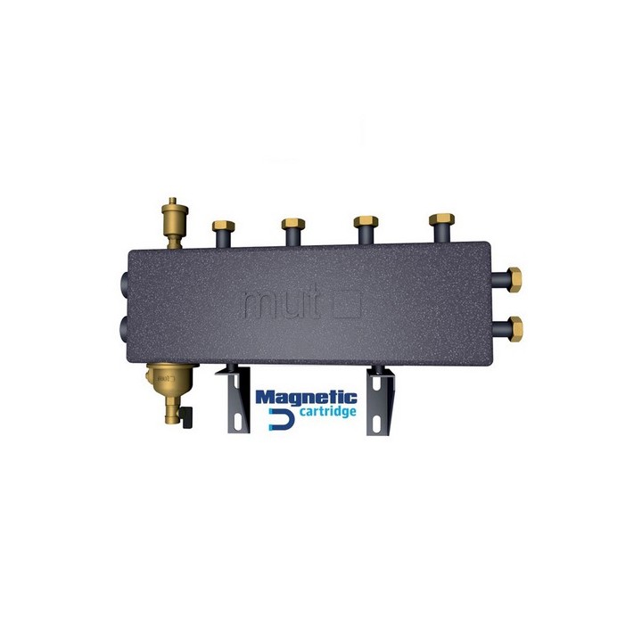 COLLETTORE DEFANGATORE SEPARATORE 2+1 LATERALE G 1"1/4 F - G 1" F